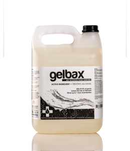 Michem Gelbax professional alcohol-based hand sanitiser gel in a 5L container