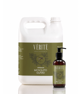 Vérité Mosquito Guard mosquito repellent with citronella and eucalyptus oils in a 300ml bottle with 5L refill