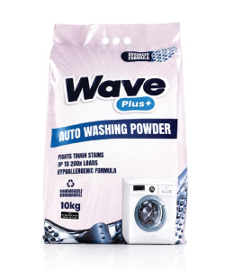 Michem Wave Plus medium-foam laundry powder with optical brighteners and lemon fragrance