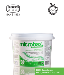 Michem Microbax30 chlorinated disinfectant and detergent powder for cleaning and sanitising hygiene-sensitive areas