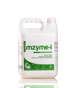 Michem Mzyme-L bio-enzymatic organic waste degrader for drains, grease traps and septic systems in a 5L container