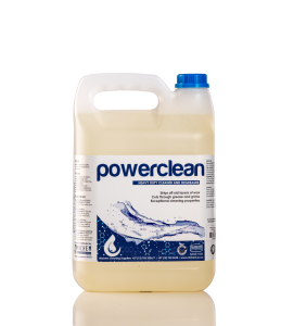 Michem PowerClean heavy-duty alkaline cleaner and degreaser for industrial and food processing applications in a 5L container