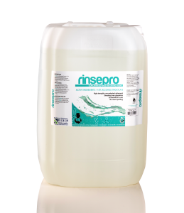 Michem RinsePro concentrated rinse and drying agent for automatic dishwashing systems in a 25L container