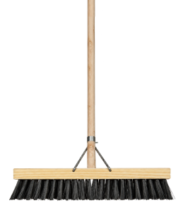 Michem Soft Platform Broom with soft bristles for sweeping fine dust and light debris from smooth floors