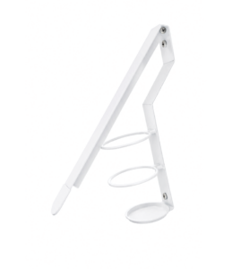White Powder-Coated Elbow  Dispenser (Bottle Excluded)